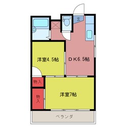 中川マンションの物件間取画像